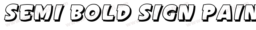 semi bold sign painter字体转换